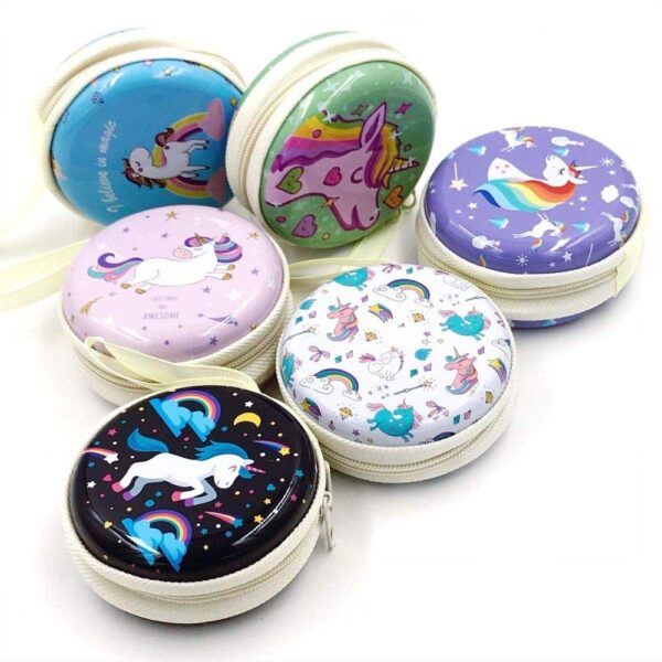 Artique Metal Coin Pouch (Set of 3, Multicolored)